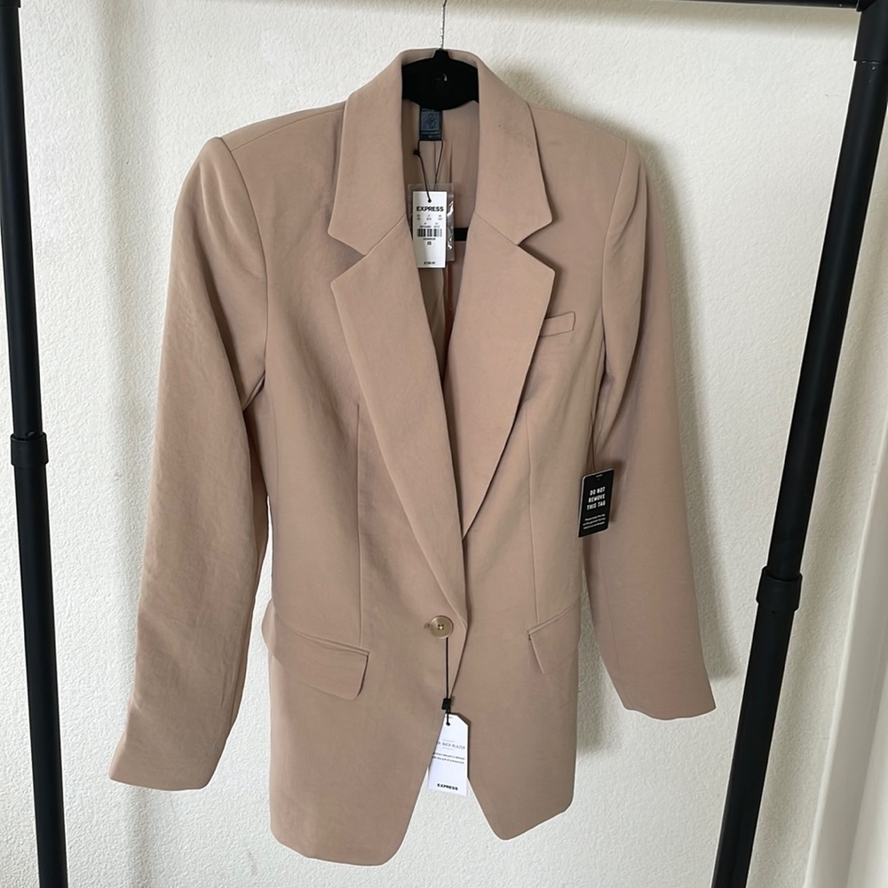 EXPRESS TAN BLAZER NWT SZ XS